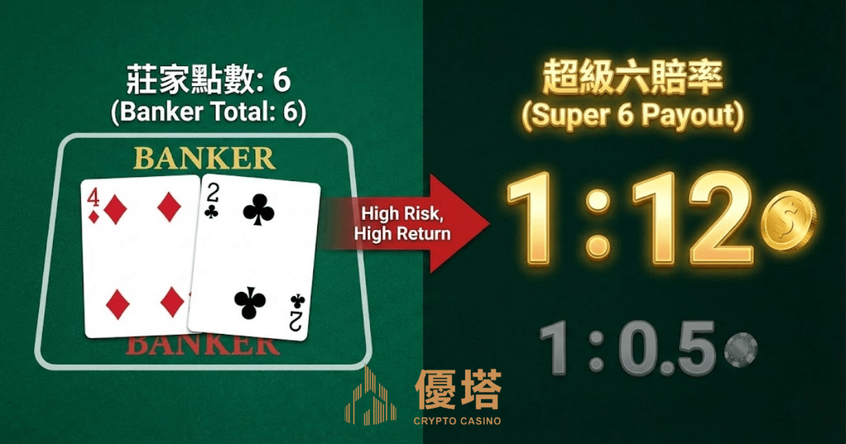 歐博百家樂超級六賠率優勢圖解