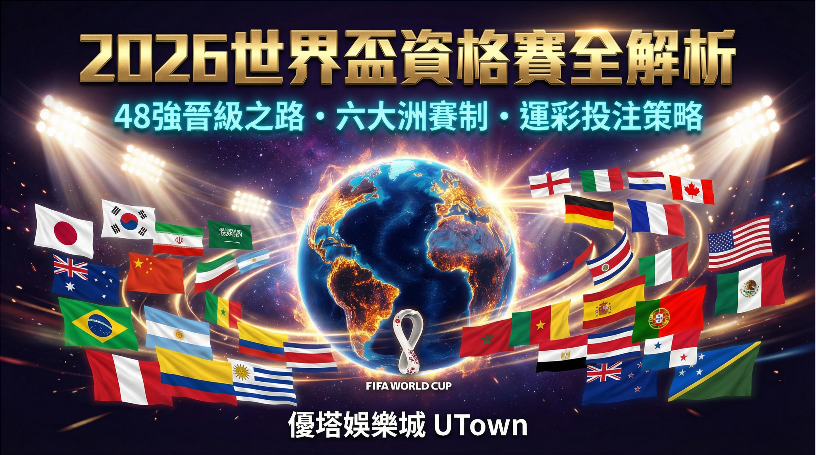 2026世界盃資格賽全解析:48強晉級之路、六大洲賽制與運彩投注策略